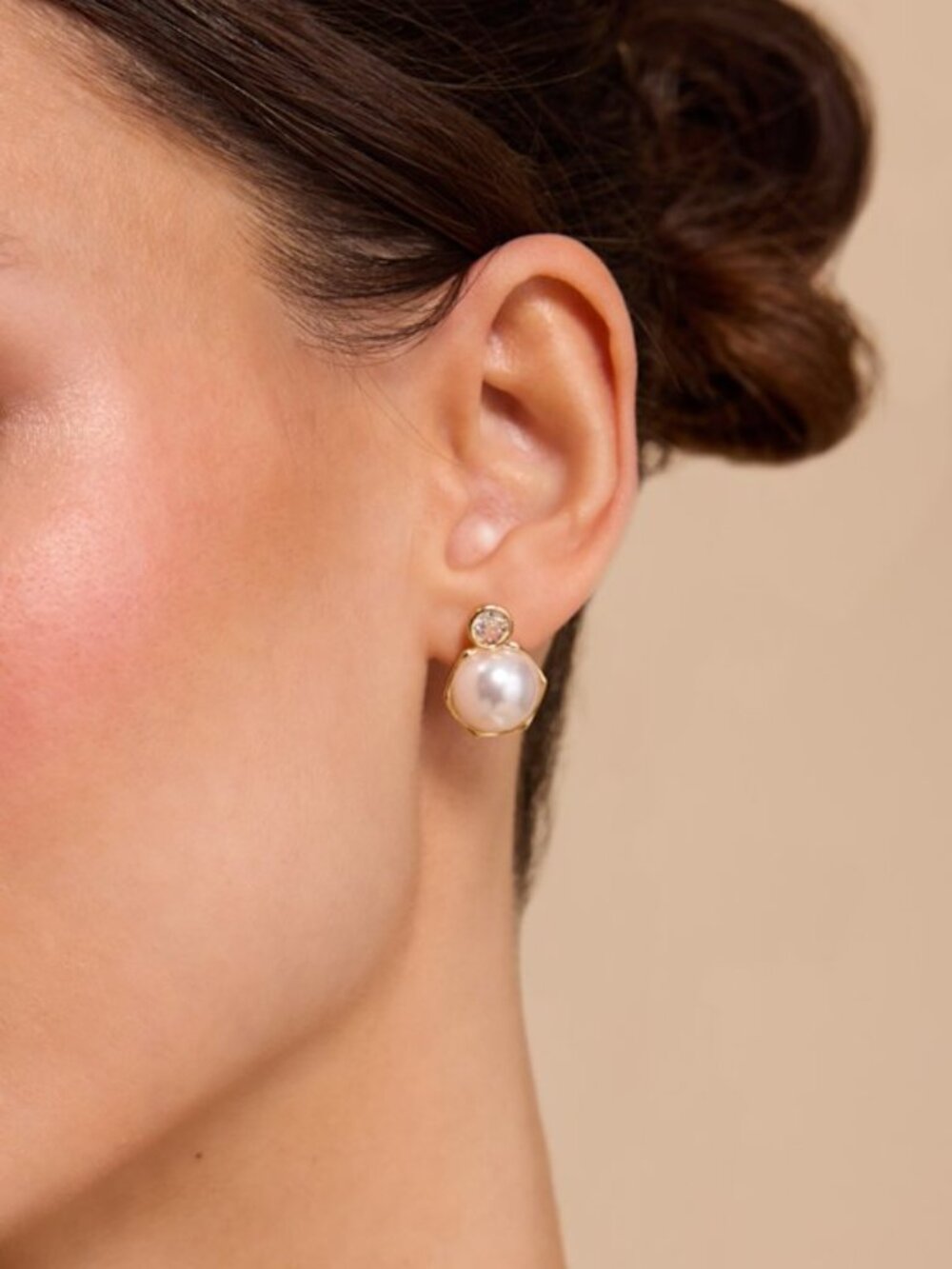NWT - Lulus Ronnie White Pearl Stud Earrings - Size One Size